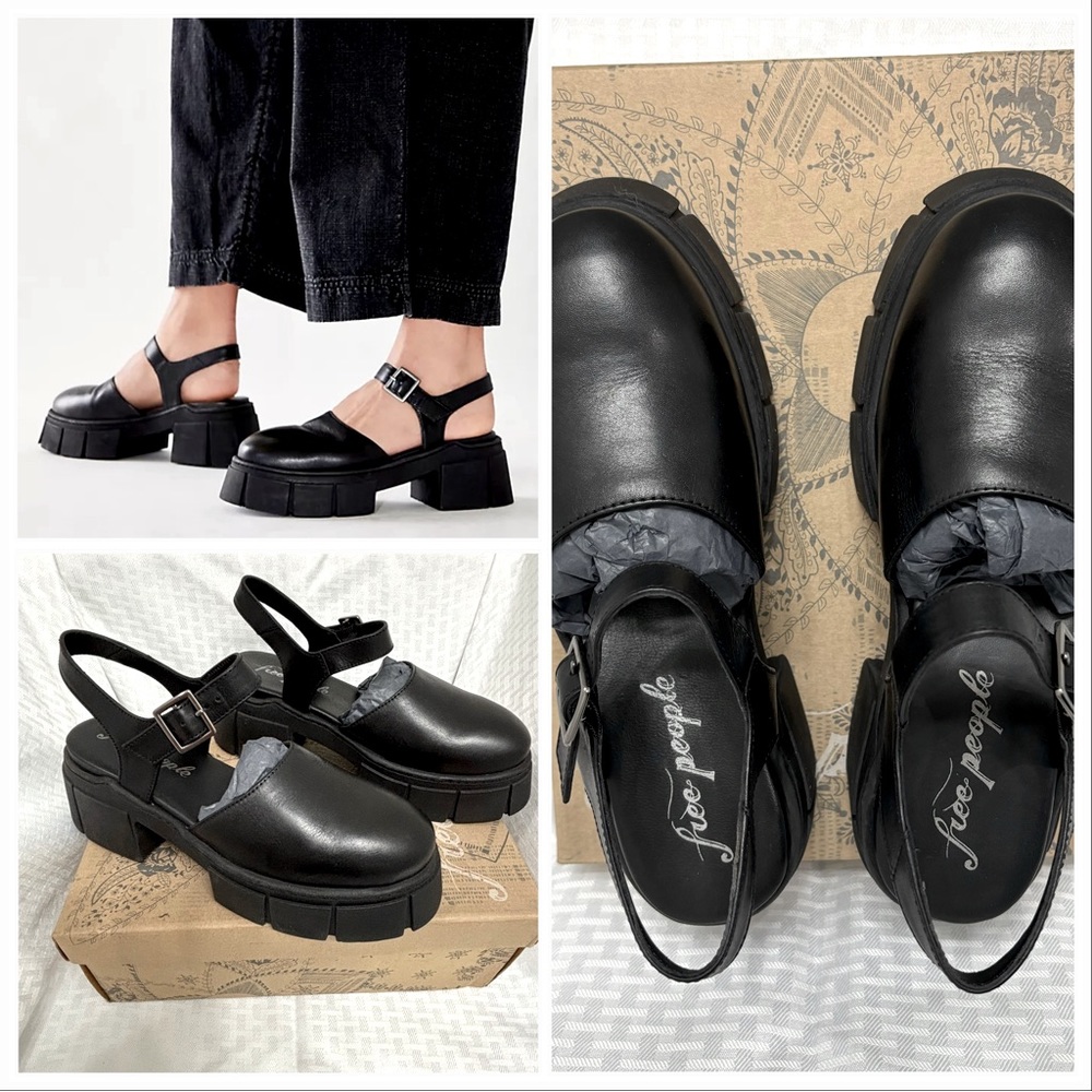 NEW Free People Milan Mary Jane, Black, Women Size 7